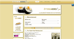 Desktop Screenshot of etteremkereso.net