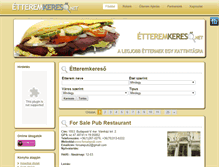 Tablet Screenshot of etteremkereso.net